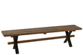 J-Line Verouderd bank - hout - bruin