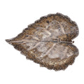 Decoratie schaal Blad Bruin Keramiek Decoratie Schaal