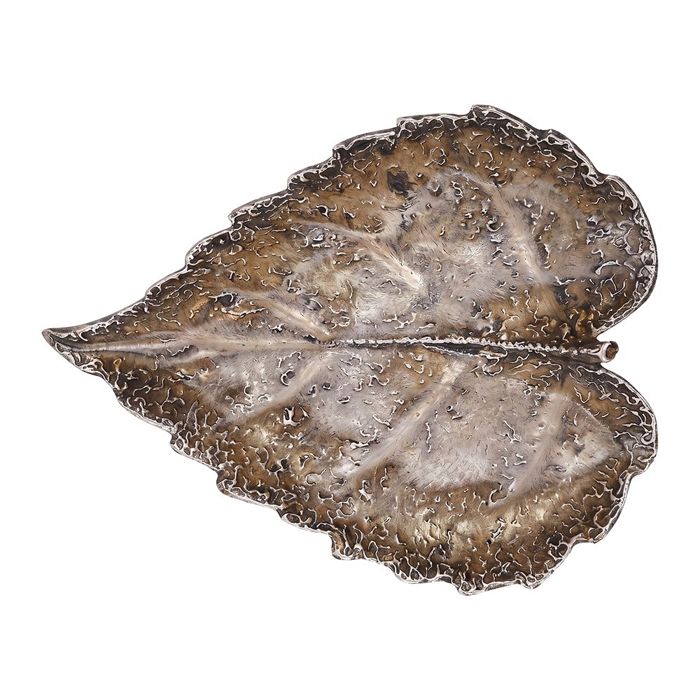 Decoratie schaal Blad Bruin Keramiek Decoratie Schaal