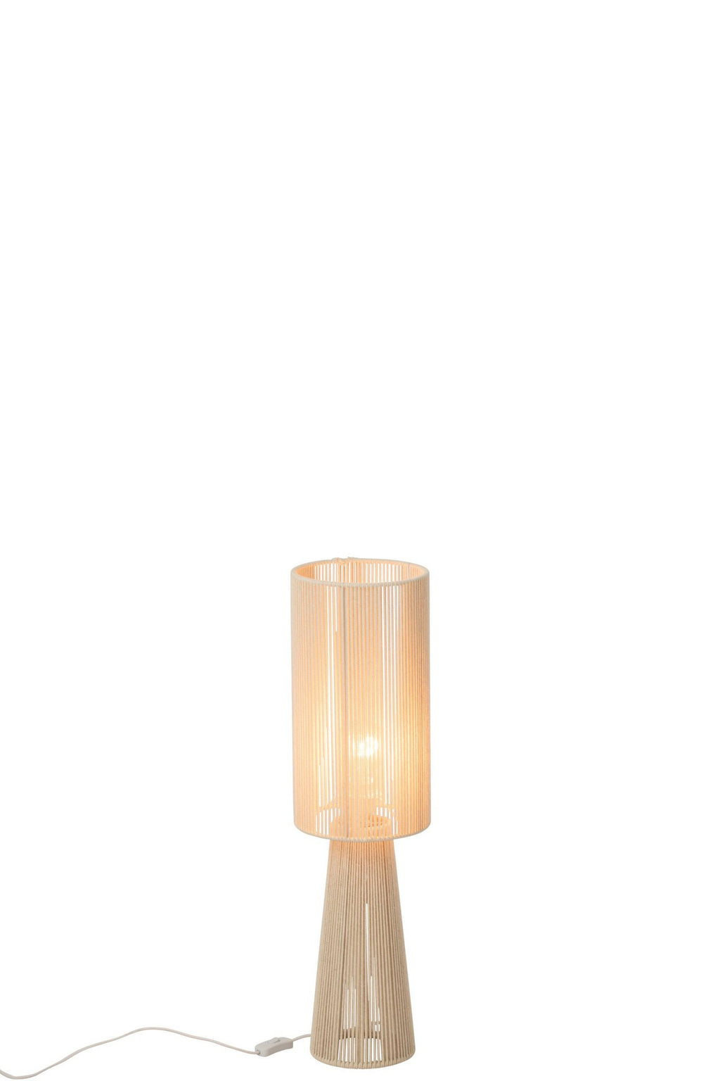 J-Line tafellamp met touw greige small
