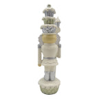 Beeld Notenkraker 16 cm Beige Zilverkleurig Kunststof Kerstdecoratie