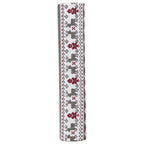 Rendier Tafelband grijs/rood 30cmx3mtr (opgerold) (20 in doos)