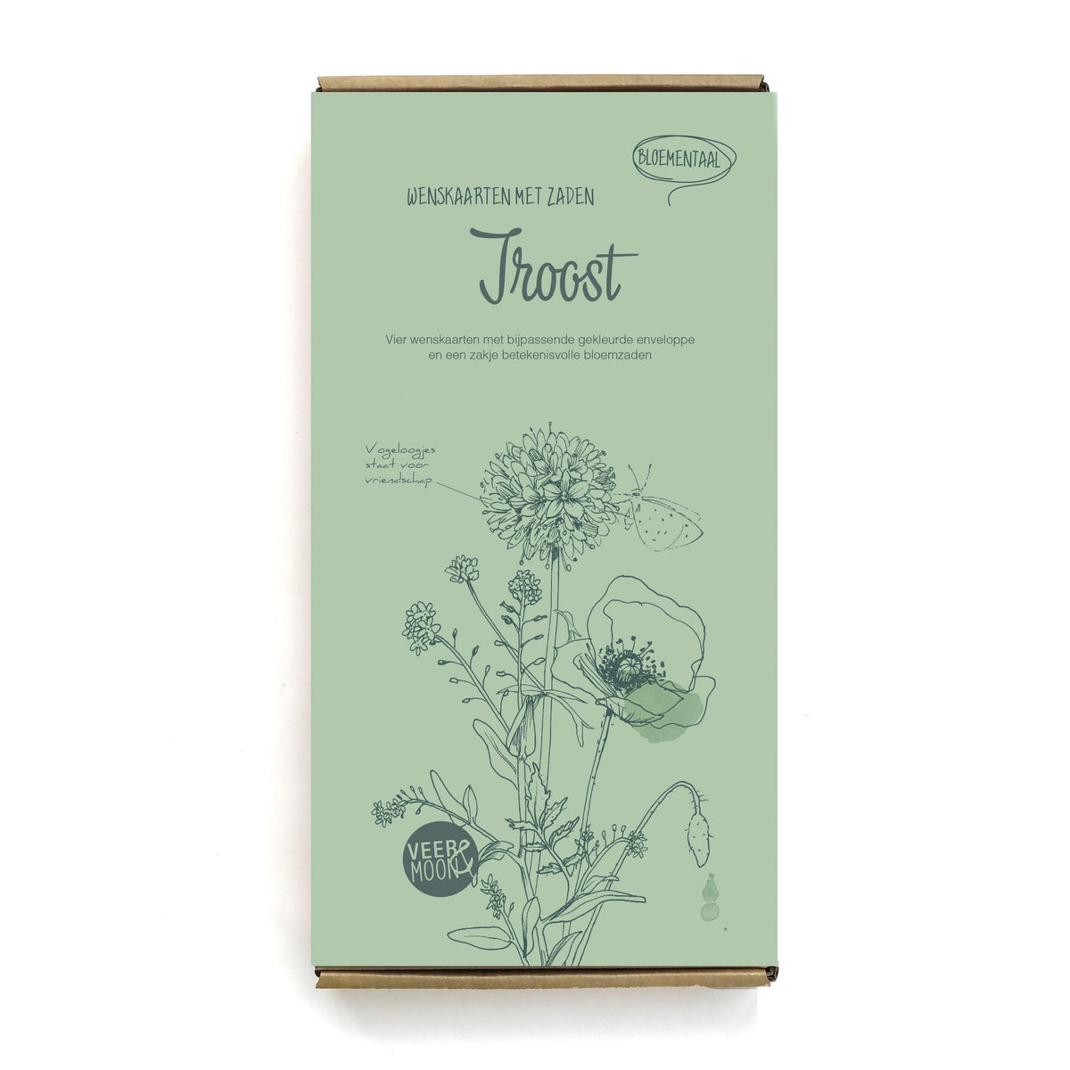 Cadeaubox wenskaarten met zaden 'Troost'