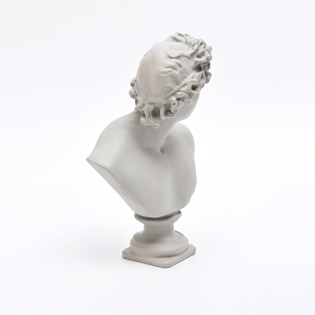Klassieke witte Griekse godin buste sculptuur – luxe marmeren look standbeeld voor huisdecoratie, tafeldecoratie en kantoorstyling
