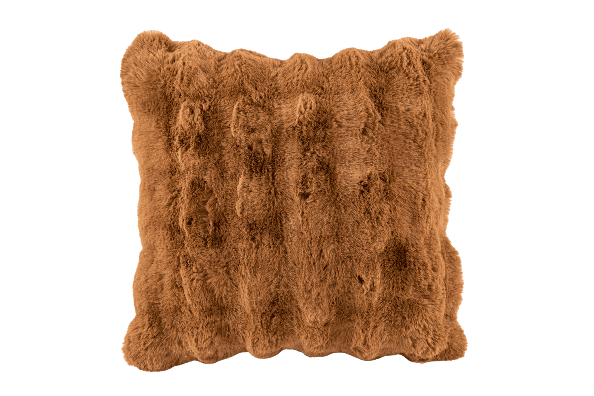 Cushion (filled) Bubble rabbit fur - 45x45 cM