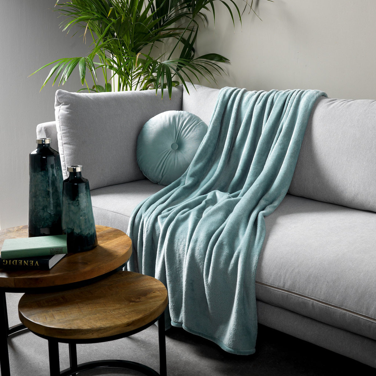 Dutch Decor Harvey - Plaid 150x200 cm - Jadeiet - groen