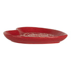 Dinerbord Gingerbread house 17x17x3 cm Rood Keramiek
