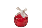 J-Line Kerstbalkaars - glas - kerstrood - medium