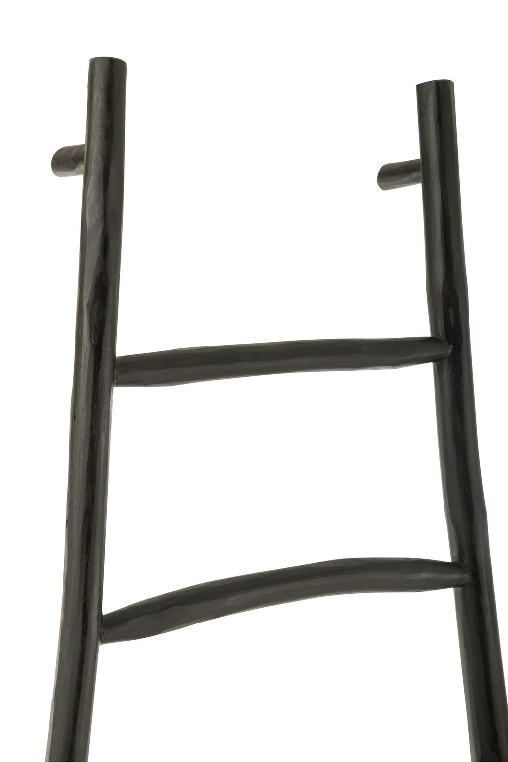 J-Line Ladder 6 Stappen Teak Hout Zwart