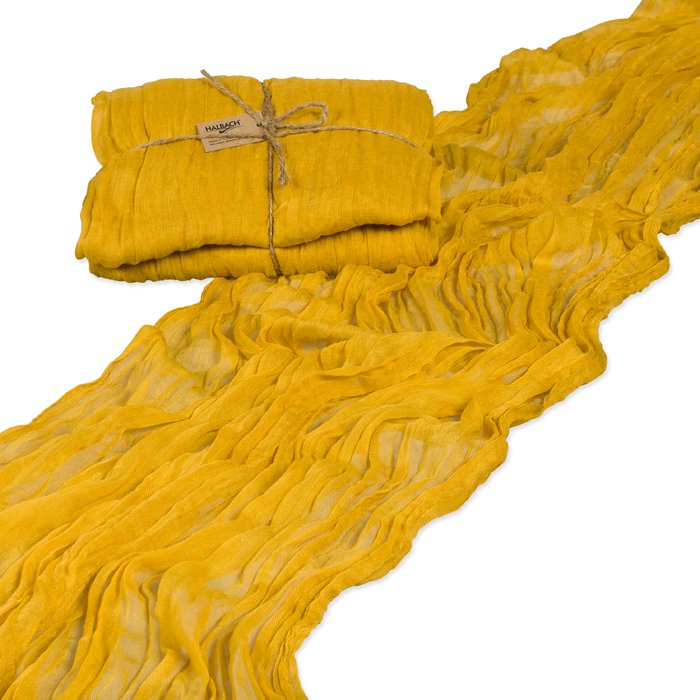 Tafelloper, gaas, kaasdoek, uni ca.70cm x 300cm