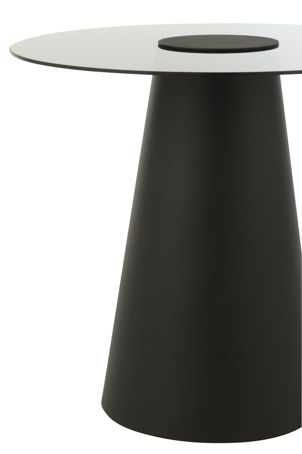 J-Line bijzettafel Kegel - ijzer - zwart