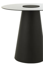 J-Line bijzettafel Kegel - ijzer - zwart