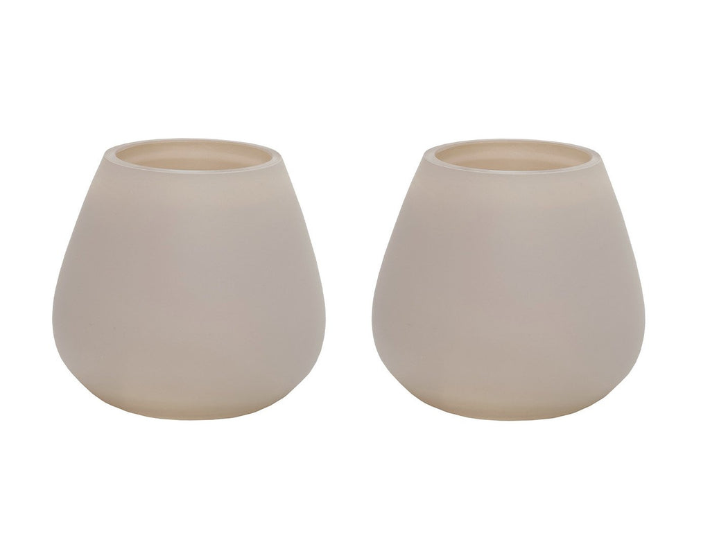 Waxinelichthouder - Tasman XS matte ivory (set van 2 stuks)