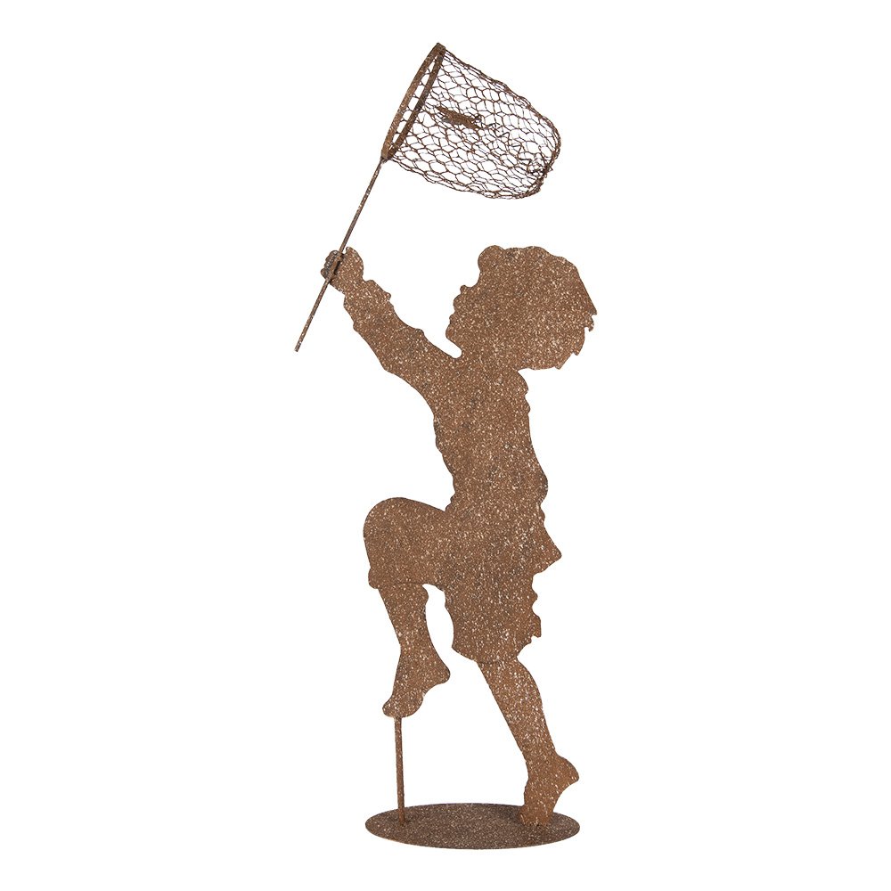 Decoratie Beeld Kind 33x13x88 cm Bruin Metaal