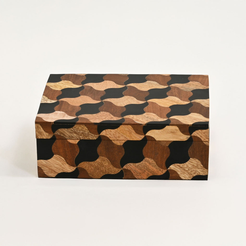 Mozaïek houten kist – set van 3