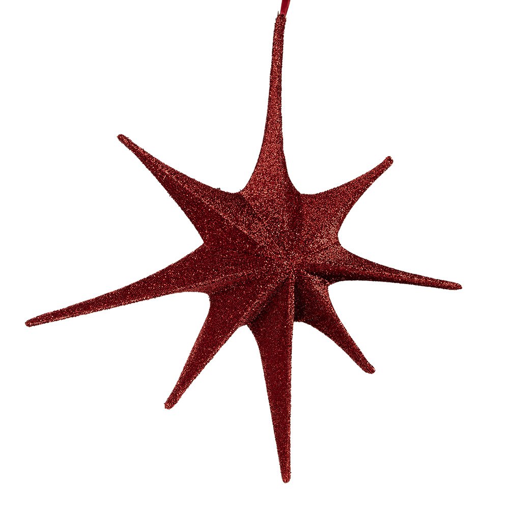 Kersthanger Ster 70x10x70 cm Rood Papier Decoratie Hanger