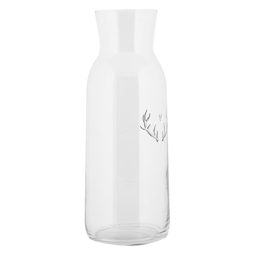 Karaf 1000 ml Transparant Glas Gewei