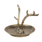 Decoratie schaal 11x9x8 cm Goudkleurig Metaal Gewei