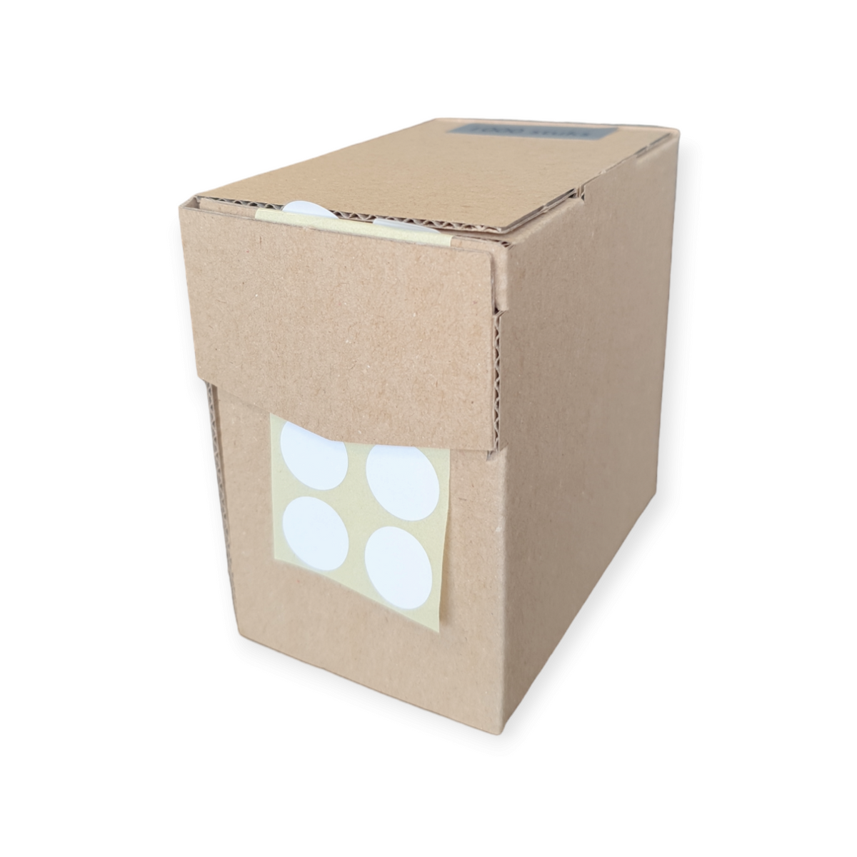 Etiket - mat wit - rond 15mm - rol van 1000 stuks
