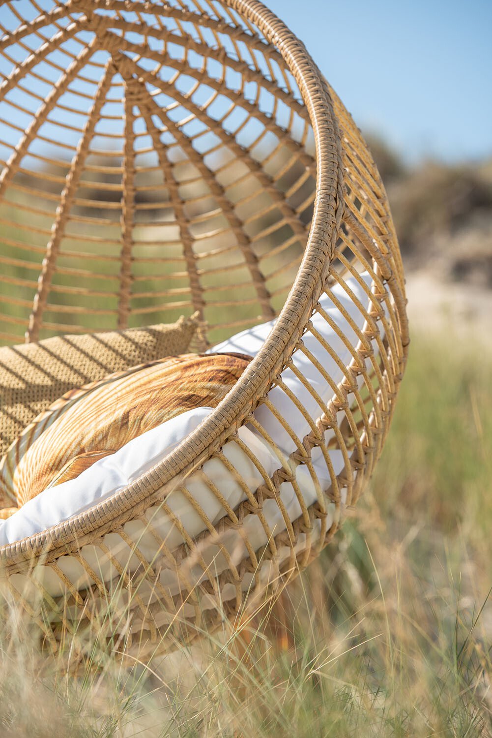 J-Line hangstoel Rond - staal - naturel
