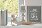 J-Line Plakkaat Life/Vie Engels/Frans Metaal Grijs/Wit