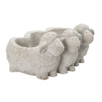 Bloempot Schaap 26x20x12 cm Grijs Steen Bloempot Binnen