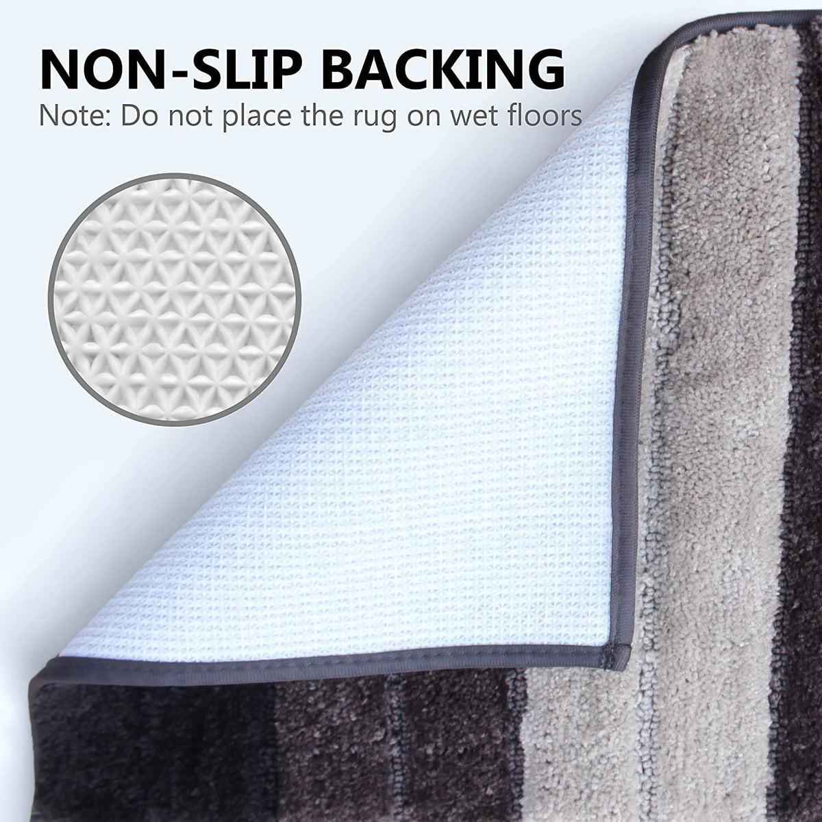 Luxe zachte microvezelbadmat, antislip en ultra-absorberend, 40x60 cm rechthoekig | Antislip, wasbare badkamermat