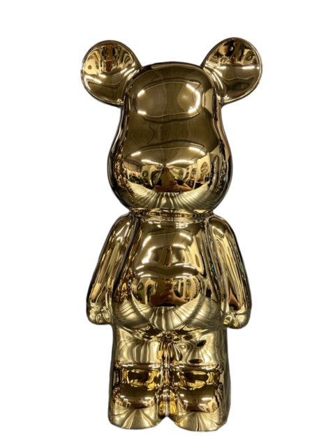 Keramische beer 28 cm gouden kopie 2