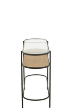 J-Line console - ijzer - naturel/zwart