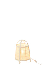J-Line lamp Rya - katoen/bamboe - wit - small