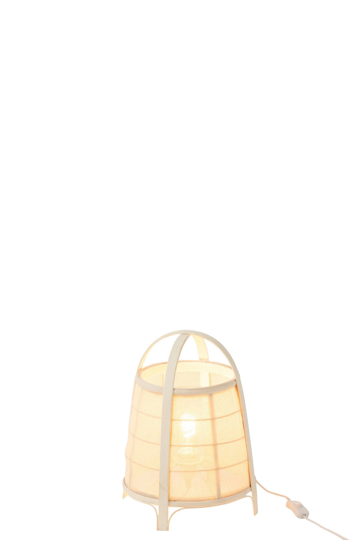 J-Line lamp Rya - katoen/bamboe - wit - small