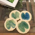 Onderzetters van papier-maché-Kachnar-blad