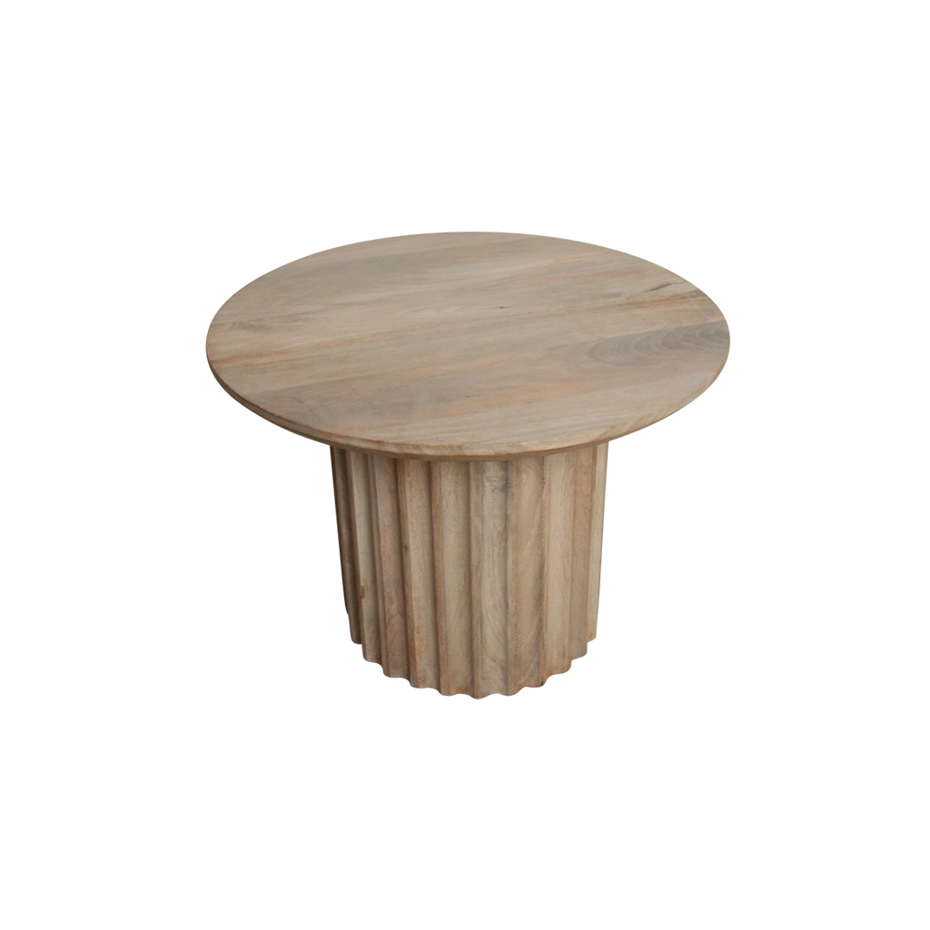 Bullnose bijzettafel naturel 55 cm