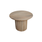 Bullnose bijzettafel naturel 55 cm