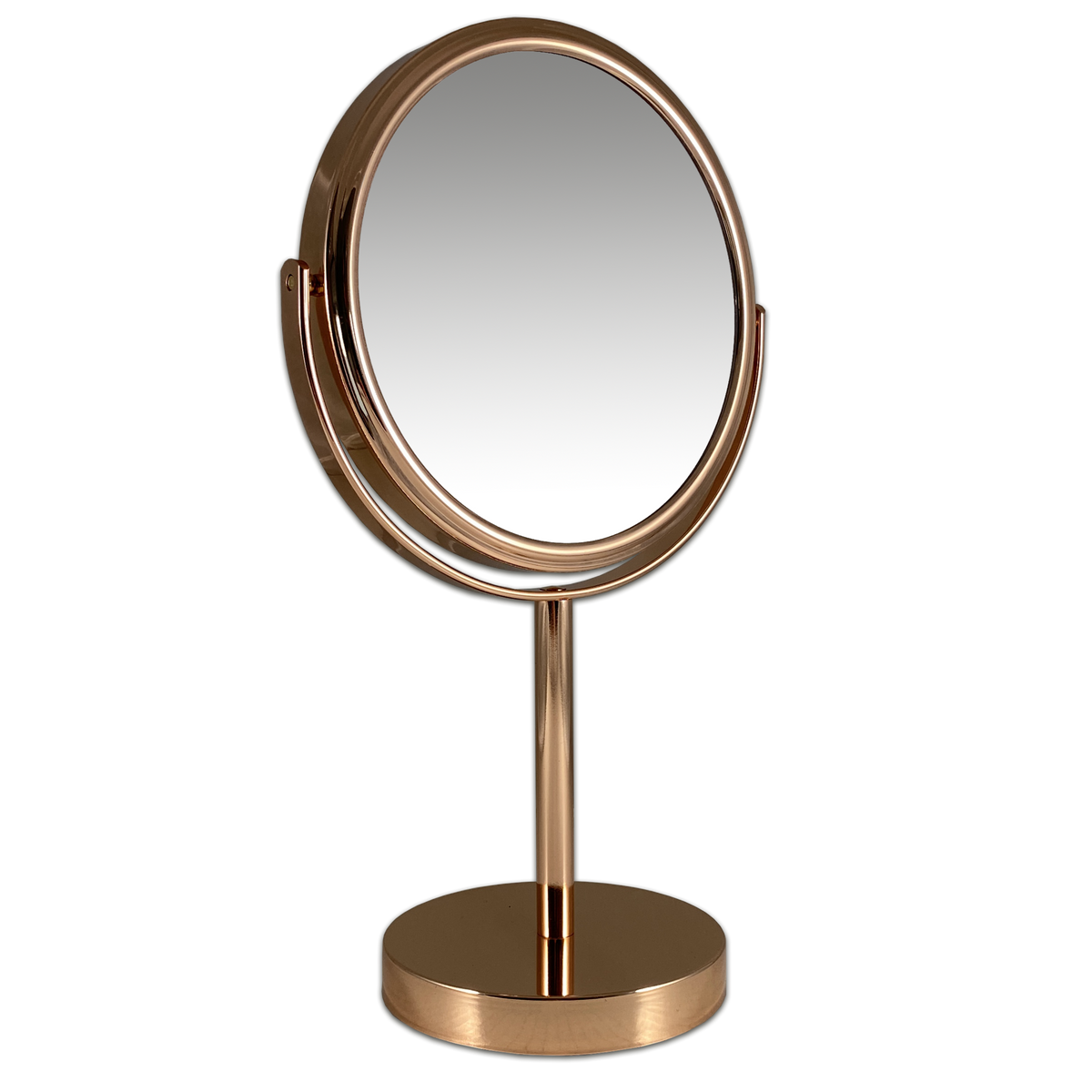 Metalen make-up spiegel Rosé Goud, 5, 7 of 10x vergroting.