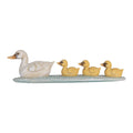 Decoratie Beeld Eend 26x6x7 cm Wit Geel Kunststof