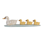 Decoratie Beeld Eend 26x6x7 cm Wit Geel Kunststof