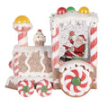 Kerstdecoratie met LED-verlichting en muziek Trein 19x12x18 cm / 3xAA Wit Kunststof