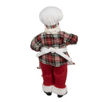 Kerstdecoratie Beeld Kerstman 28 cm Wit Kunststof