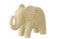 J-Line decoratie Olifant - polyresin - beige - L