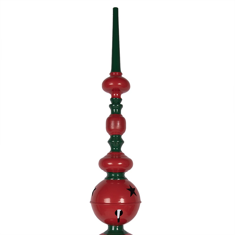 Kerstdecoratie Beeld Ø 31x193 cm Rood Groen Metaal