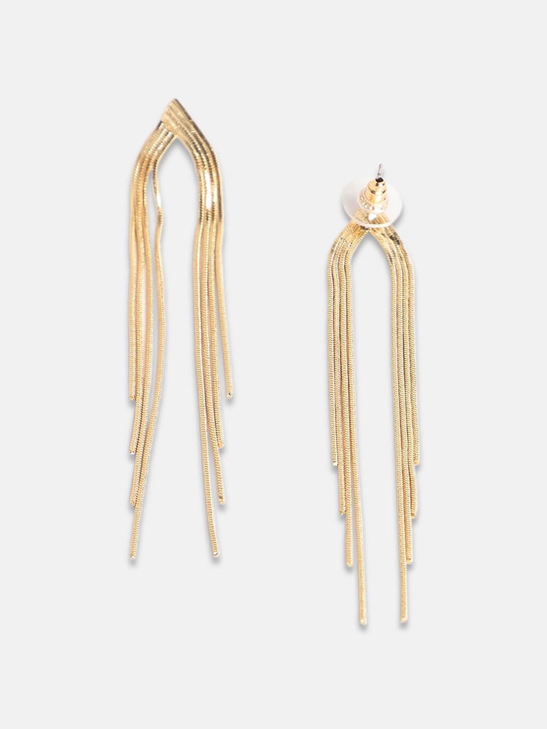 Vergulde hangende oorbellen – Sieraden voor de detailhandel – Eigentijdse stijl – Veilige post-back
