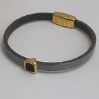 Semplice emaille vierkante slider 24K verguld