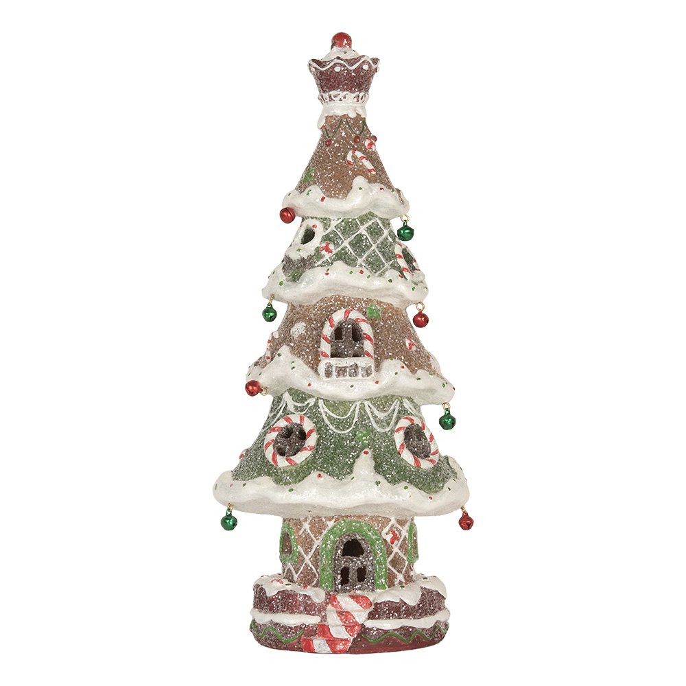 Decoratie Kerstboom 3xAAA Bruin Kunststof