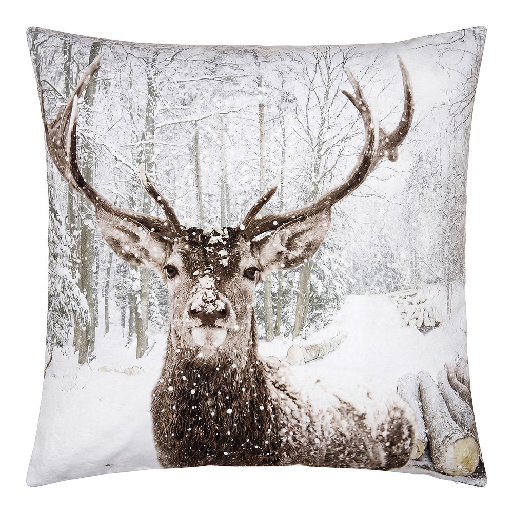 Sierkussen 45x45 cm Bruin Polyester Hert