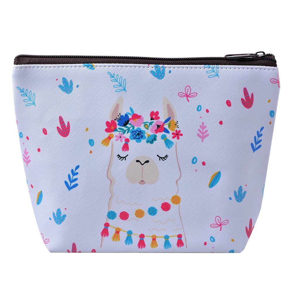 Toilettas Dames 22x15 cm Wit Polyester lama