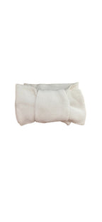 Gebreide babyhaarband – Wit