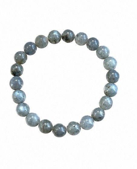 Dames armband Labradoriet 8 mm