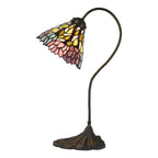 Tiffany Tafellamp Ø 20x51 cm E14/max 1x40W Paars Metaal
