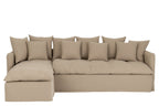 J-Line zetelhoes Beach - textiel - beige